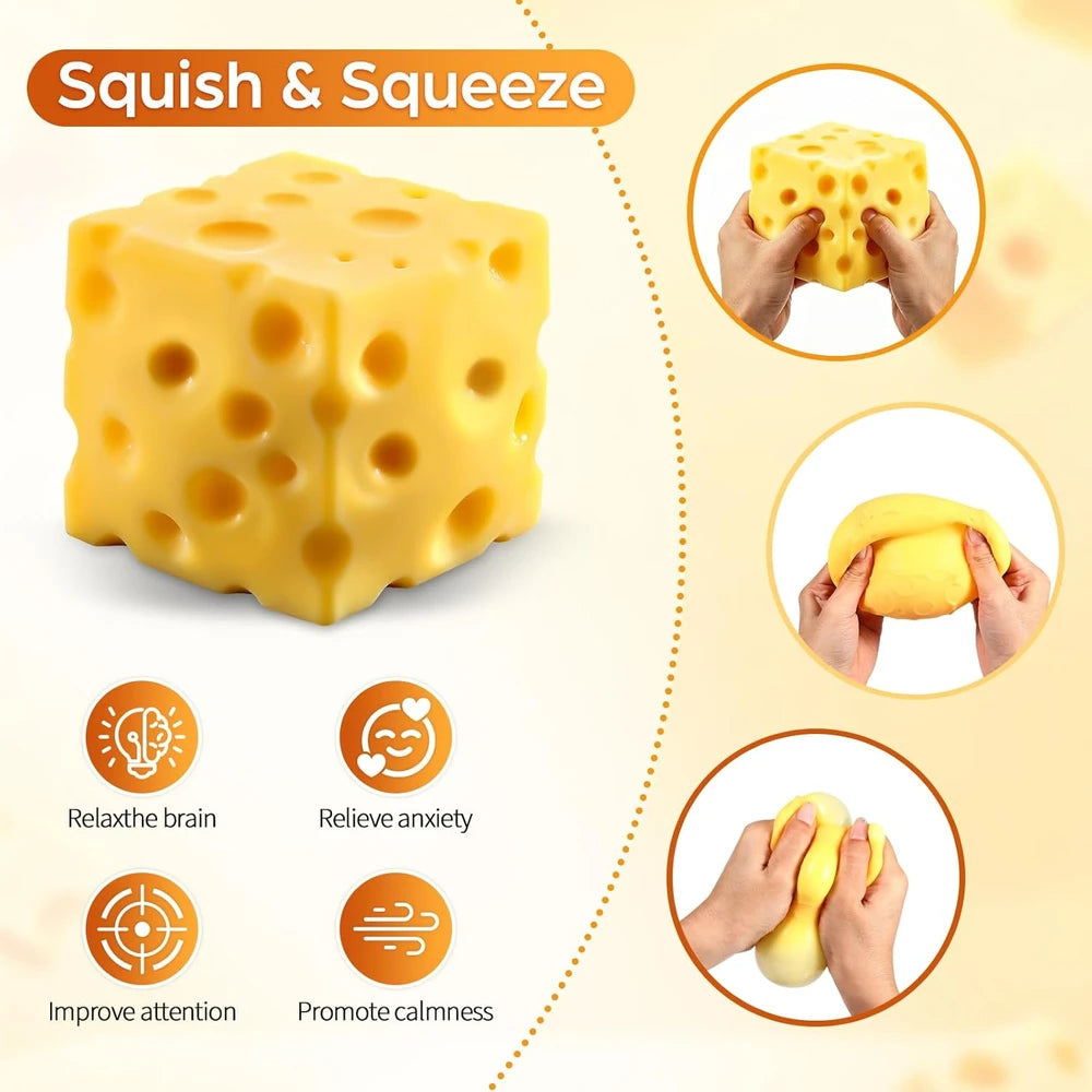 Cheese Squishy Stress Relief Toy