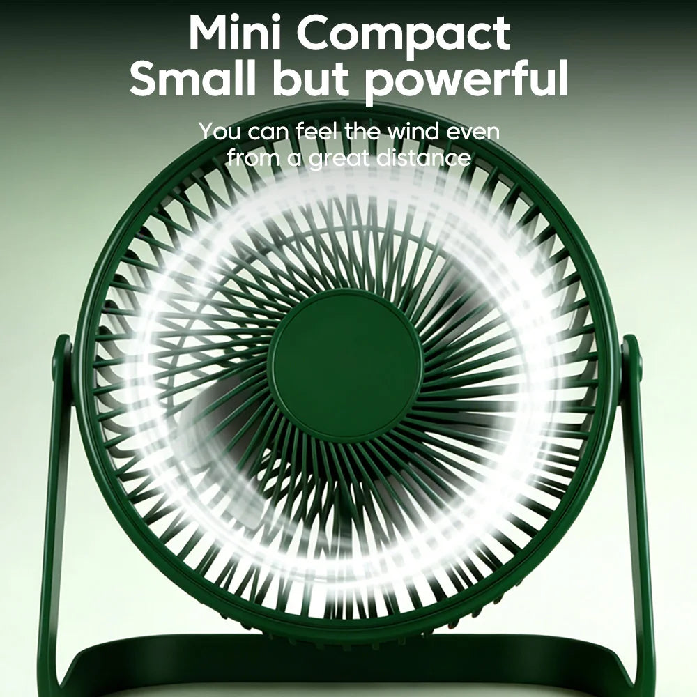 Mini Desktop Fan USB Charging Fan Portable Desk Table Standing Silent Mini Fans For Home Dormitory Office Small USB Fans